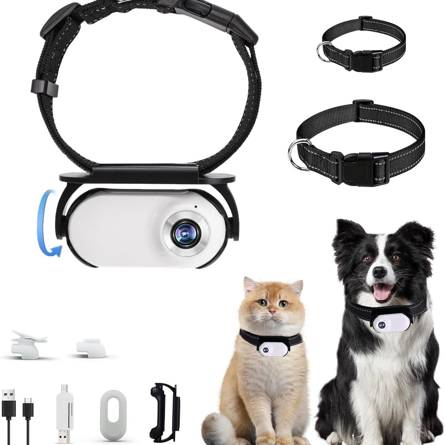 Cámara de aventura para mascotas – Grabadora de actividades para perros y gatos